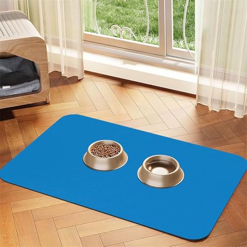 Einfarbiges, saugfähiges Leder-Tischset für Haustiere, 30 x 45 cm, schönes Design, für Katzen- und Hundenapf-Matte, tragbare Aufbewahrung Einfarbiges, saugfähiges Leder-Tischset für Haustiere, 30 x 45 cm, schönes Design, für Katzen- und Hundenapf-Matte, tragbare Aufbewahrung von XZDZWK