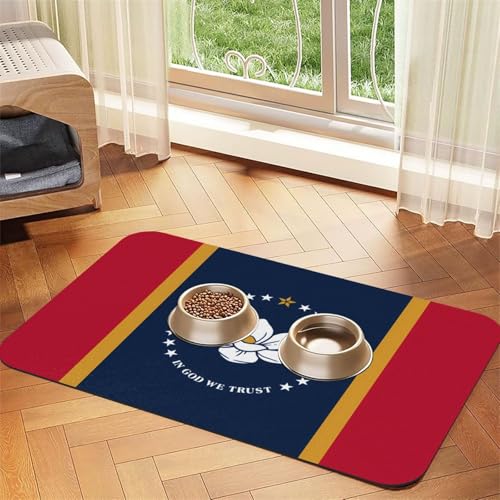 Mississippi Haustier-Tischset, saugfähig, Leder, 30 x 45 cm, schönes Design, Katzen- und Hundenapfmatte, tragbare Aufbewahrung Mississippi Haustier-Tischset, saugfähig, Leder, 30 x 45 cm, schönes Design, Katzen- und Hundenapfmatte, tragbare Aufbewahrung von XZDZWK