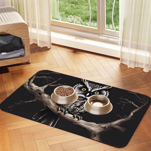 Platzset für Haustiere, Motiv: späte Nacht, saugfähig, Leder, 30 x 45 cm, schönes Design, für Katzen und Hunde, tragbare Aufbewahrung Platzset für Haustiere, Motiv: späte Nacht, saugfähig, Leder, 30 x 45 cm, schönes Design, für Katzen und Hunde, tragbare Aufbewahrung von XZDZWK