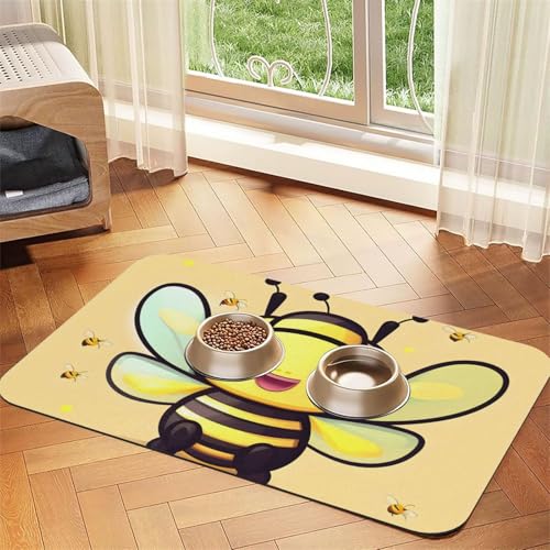 Platzset für Haustiere, saugfähig, Leder, 30 x 45 cm, schönes Design, für Katzen und Hunde, tragbare Aufbewahrung von XZDZWK