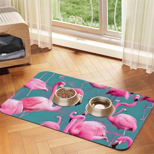Platzset für Haustiere, saugfähig, Leder, 40 x 60 cm, schönes Design, für Katzen und Hunde, tragbare Aufbewahrung von XZDZWK