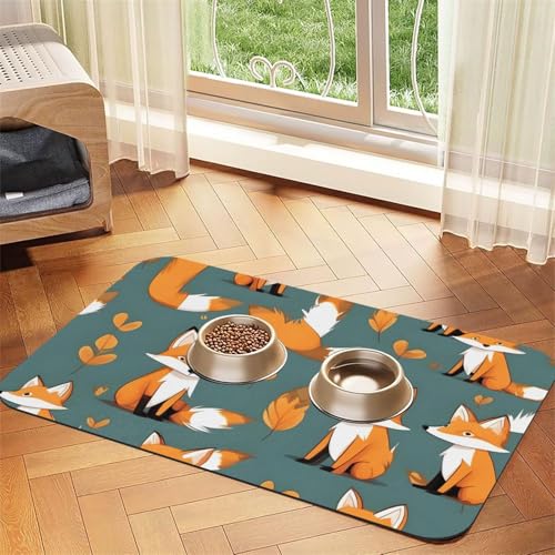 Platzset für Haustiere, saugfähig, Leder, 40 x 60 cm, schönes Design, für Katzen und Hunde, tragbare Aufbewahrung von XZDZWK