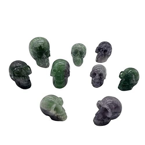 Home Natürlicher Kristallkraftstein, grüner Fluoritstein, Knochen, bunter Fluorit, 1 Stück, Haushalts-XZEGJMEO (Größe: 400–5000 g) von XZEGJMEO