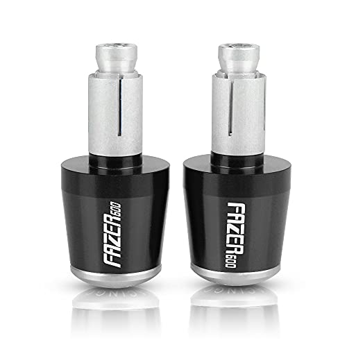 Für 600 FZS600 FZ600 FZS FZ6N 600 1998-2003 1999 2000 Motorrad CNC Aluminium Griffe Lenker Griff Enden Stecker Abdeckkappe Ausgewogene Stecker Griffteile(Silber) von XZGFZHY