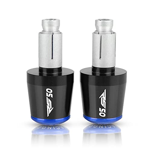 Für Aprilia RS50 RS 50 1999-2005 2000 2001 2002 2003 2004 Motorrad CNC Aluminium Griffe Lenker Griff Enden Stecker Abdeckkappe Ausgewogene Stecker Griffteile(Blau) von XZGFZHY