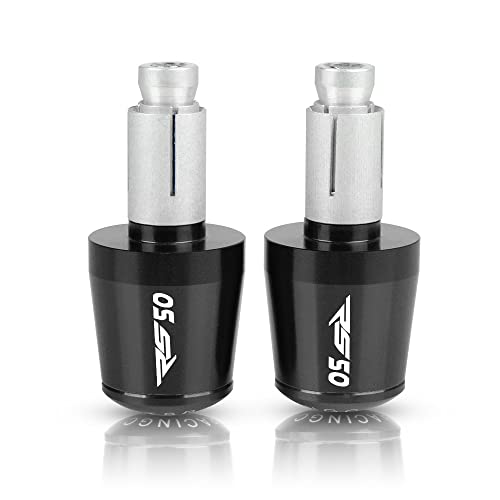 Für Aprilia RS50 RS 50 1999-2005 2000 2001 2002 2003 2004 Motorrad CNC Aluminium Griffe Lenker Griff Enden Stecker Abdeckkappe Ausgewogene Stecker Griffteile(Schwarz) von XZGFZHY