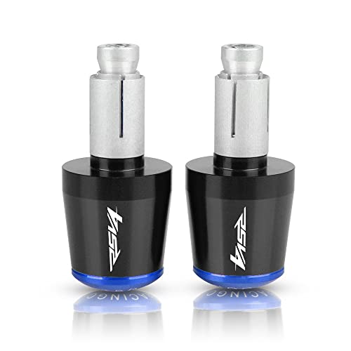 Für Aprilia RSV4/RSV4 FACTORY 2009 2010 2011 2012-2014 2015 2016 2017 2018 Motorrad CNC Aluminium Griffe Lenker Griff Enden Stecker Abdeckkappe Ausgewogene Stecker Griffteile(Blau) von XZGFZHY