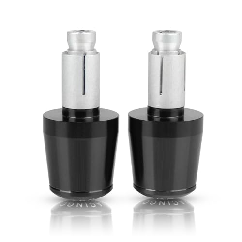 Für CB190R CB 190R CB190 R 2015-2018 2016 2017 Motorrad CNC Aluminium Griffe Lenker Griff Enden Stecker Abdeckkappe Ausgewogene Stecker Griffteile(Schwarz) von XZGFZHY