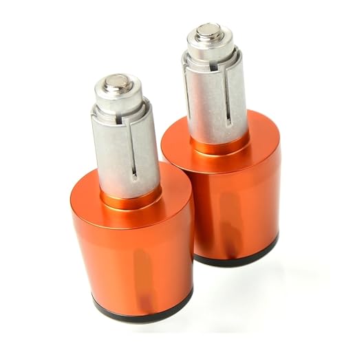 Für CB400SF CB 400 CB400 VTEC 1 2 3 4 Motorrad CNC Aluminium Griffe Lenker Griff Enden Stecker Abdeckkappe Ausgewogene Stecker Griffteile(Orange) von XZGFZHY