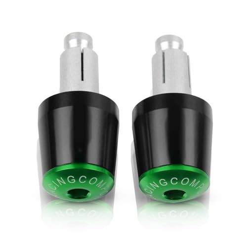 Für CB600F/CB650F 2007-2013 2008 2009 2010 2011 2012 Motorrad CNC Aluminium Griffe Lenker Griff Enden Stecker Abdeckkappe Ausgewogene Stecker Griffteile(Grün) von XZGFZHY