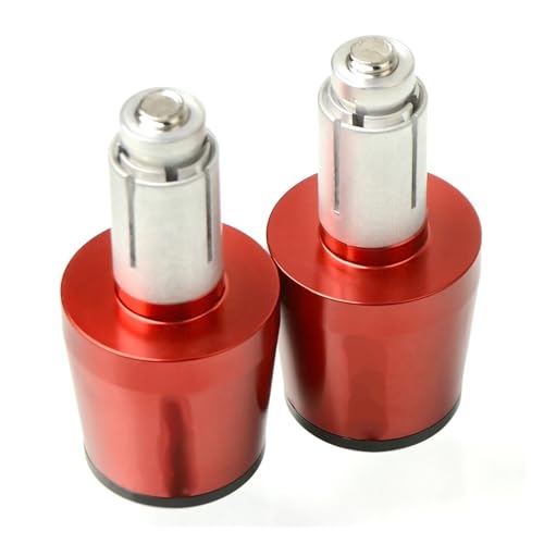Für CB600F CB 600F CB 600 F 1989-2013 Motorrad CNC Aluminium Griffe Lenker Griffenden Stecker Abdeckkappe Ausgewogene Stecker Griffteile(Rot) von XZGFZHY