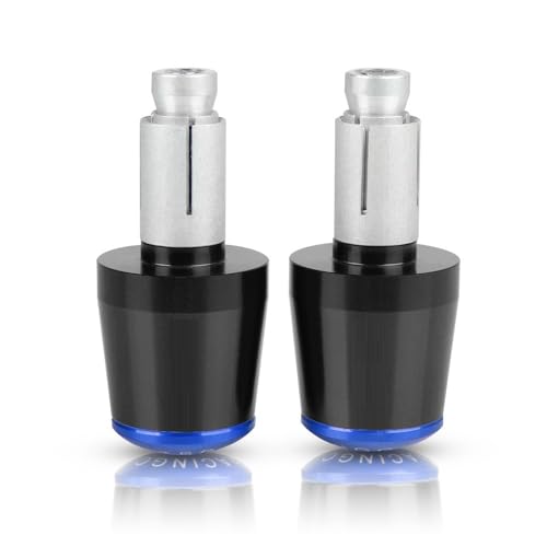 Für CB919 2001 2002 2003 2004 2005 2006 2007 2008 Motorrad CNC Aluminium Griffe Lenker Griff Enden Stecker Abdeckkappe Ausgewogene Stecker Griffteile(Blau) von XZGFZHY