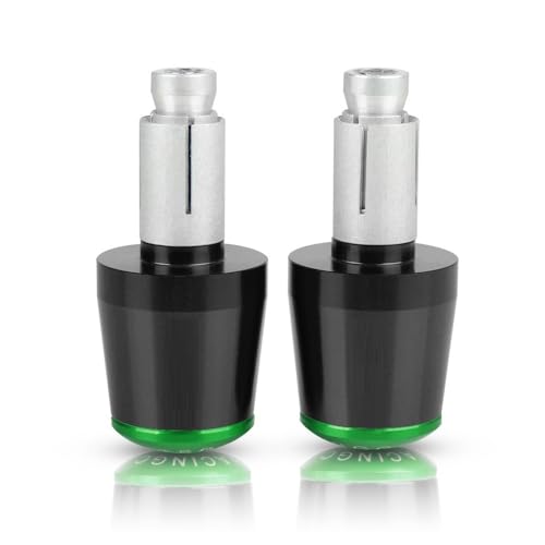 Für CB919 2001 2002 2003 2004 2005 2006 2007 2008 Motorrad CNC Aluminium Griffe Lenker Griff Enden Stecker Abdeckkappe Ausgewogene Stecker Griffteile(Grün) von XZGFZHY