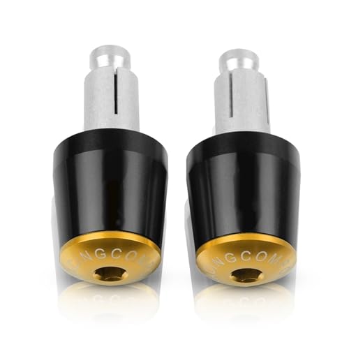 Für CBR 1100 XX CBR1100XX BLACKBIRD 2004-2007 Motorrad CNC Aluminium Griffe Lenker Griff Enden Stecker Abdeckkappe Ausgewogene Stecker Griffteile(Gold) von XZGFZHY