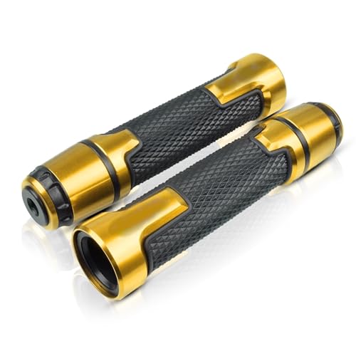 Für CBR250R 2011-2018 2012 2013 2014 2015 2016 2017 Motorrad Lenkergriffe Rutschfeste Gummigriffe Lenkerenden CNC Aluminium 7/8" 22mm Griffteile(Gold) von XZGFZHY