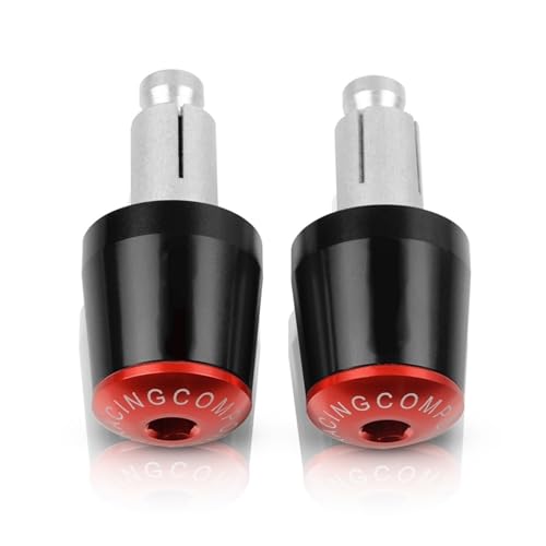 Für CBR600F CBR 600F 600 F 2011-2014 2013 2012 Motorradgriffe Lenkergriffenden Stecker Abdeckkappe Ausgewogene Stecker CNC Aluminium Griffteile(Rot) von XZGFZHY