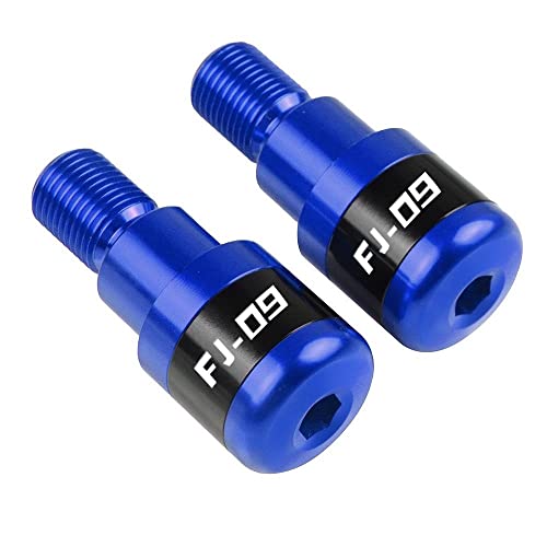Für FJ09 FZ09 FJ-09 MT09 MT-09 TRACER Motorradgriffe Lenkergriffenden Stecker Abdeckkappe Ausgewogene Stecker CNC Aluminium Griffteile(Blau) von XZGFZHY