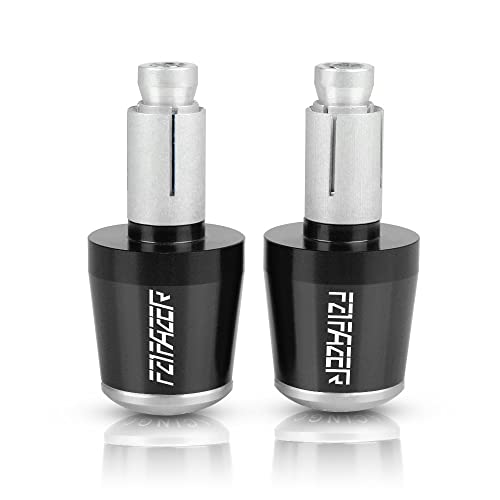 Für FZ1 FZ 1 2006-2015 2007 2008 2009 2010 2011 2012-2014 Motorrad CNC Aluminium Griffe Lenker Griff Enden Stecker Abdeckkappe Ausgewogene Stecker Griffteile(Silber) von XZGFZHY