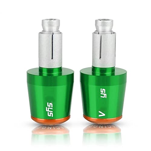 Für Für Versys 650 1000 X300 2018-2021 2022 Motorrad CNC Aluminium Griffe Lenker Griff Enden Stecker Abdeckkappe Ausgewogene Stecker Griffteile(Orange) von XZGFZHY
