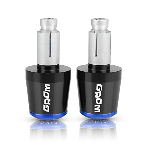 Für GROM MSX125 MSX 125 2014-2019 2018 2015 2016 2017 Motorrad CNC Aluminium Griffe Lenker Griff Enden Stecker Abdeckkappe Ausgewogene Stecker Griffteile(Blau) von XZGFZHY