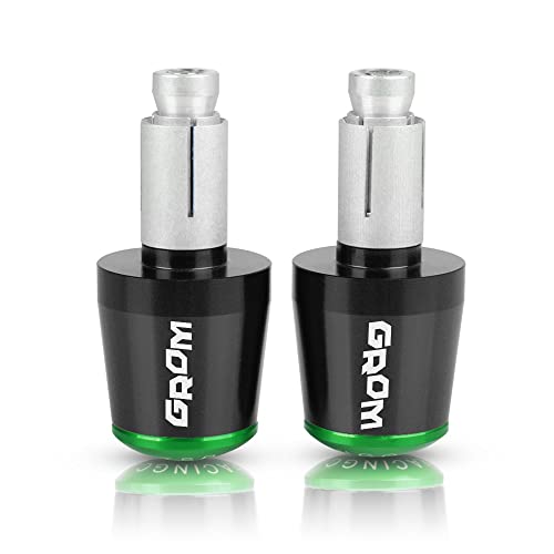 Für GROM MSX125 MSX 125 2014-2019 2018 2015 2016 2017 Motorrad CNC Aluminium Griffe Lenker Griff Enden Stecker Abdeckkappe Ausgewogene Stecker Griffteile(Grün) von XZGFZHY