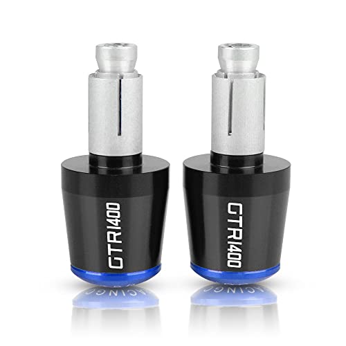 Für GTR1400/CONCOURS GTR 1400 2007-2016 Motorrad CNC Aluminium Griffe Lenker Griff Enden Stecker Abdeckkappe Ausgewogene Stecker Griffteile(Blau) von XZGFZHY