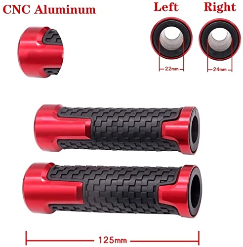 Für Hon&da CB125F CB 125F CB125 F 2015-2018 2019 2020 2021 Motorrad CNC Anti-Rutsch-Griffe Lenkergriffe Gummigriffe 7/8 '' 22MM Griffteile(Grün) von XZGFZHY