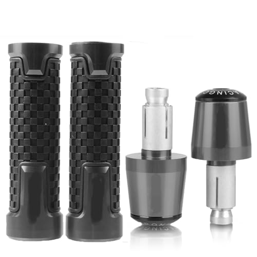 Für Hon&da CB250R CB250 R CB 250R 2017 2018 2019 2020 2021 7/8 '' 22mm Motorrad Handgriffe Lenker Anti-Rutsch Handgriff Enden Stecker Griffteile(G) von XZGFZHY