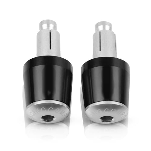 Für Hon&da CB600F CB600 CB599 CB900F Hor&net 250 600 900 CB500F CB919Motorradgriffe Lenkergriffenden Stecker Abdeckkappe Ausgewogene CNC Aluminium Griffteile(Silber) von XZGFZHY