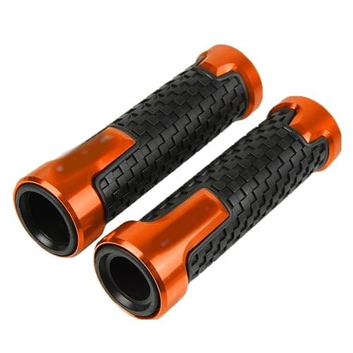 Für Hon&da CBF600 CBF600SA 2006-2013 CBF 600 SA Motorrad CNC Anti-Rutsch-Griffe Lenkergriffe Gummigriffe 7/8 '' 22MM Griffteile(Orange) von XZGFZHY