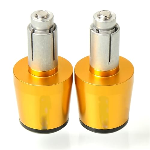 Für Hon&da CBR600RR CBR 600 CBR600 RR 2003-2021 Motorradgriffe Lenkergriffenden Stecker Abdeckkappe Ausgewogene CNC Aluminium Griffteile(Gold) von XZGFZHY