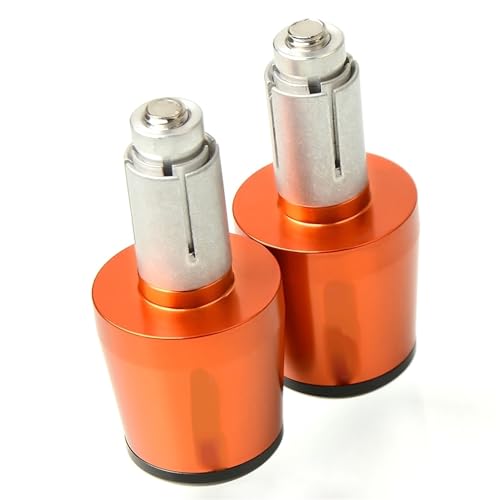 Für Hon&da CBR600RR CBR 600 CBR600 RR 2003-2021 Motorradgriffe Lenkergriffenden Stecker Abdeckkappe Ausgewogene CNC Aluminium Griffteile(Orange) von XZGFZHY