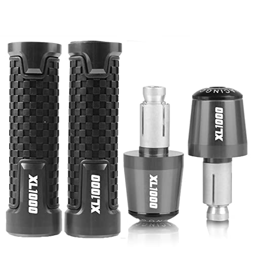 Für Hon&da XL1000 V VARADERO XL1000V 1999-2021 Motorrad Anti-Rutsch-Lenkergriffenden Lenkerkappe Stecker Gummigriffe 7/8 "22 Mm Griffteile(5) von XZGFZHY