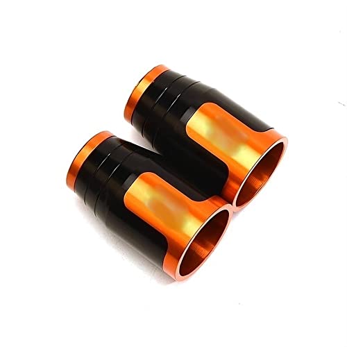 Für K&awasaki NINJA 400 650 Z400 Z650 Z900 Z750 Z800 Z900RS Z1000 Z100SX Motorrad CNC Lenkergriffe Lenkergriffenden Abdeckkappe Ausgewogene Stecker Griffteile(Orange) von XZGFZHY