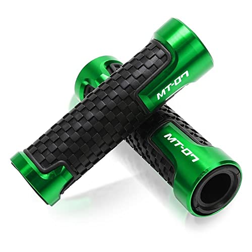 Für MT-07 MT 07 MT07 2015-2022 MT03 MT-03 MT01 MT-01 2005-2011 Motorrad-Handgriffe Lenker Anti-Rutsch-Lenker-Handgriff Griffteile(Grün) von XZGFZHY