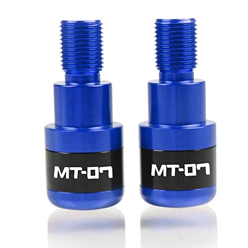 Für MT-07 MT07 2014 2015 2016 2017 2018 Motorradgriffe Lenkergriffenden Stecker Abdeckkappe Ausgewogene Stecker CNC Aluminium Griffteile(Blau) von XZGFZHY