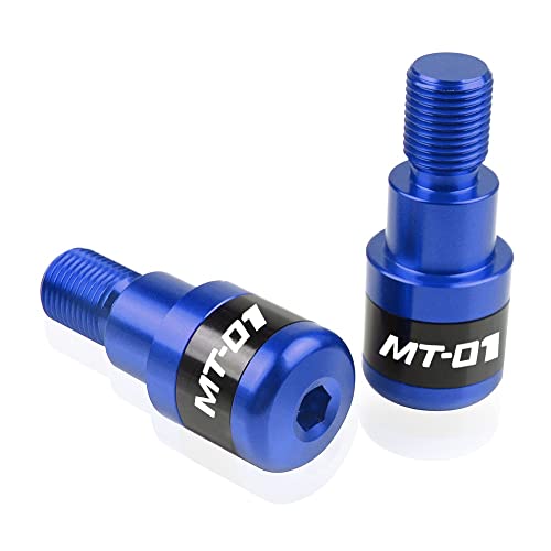 Für MT01 MT-01 MT 01 2004 2005 2006 2007 2008 2009 Motorrad CNC Aluminium Griffe Lenker Griff Enden Stecker Abdeckkappe Ausgewogene Stecker Griffteile(Blau) von XZGFZHY