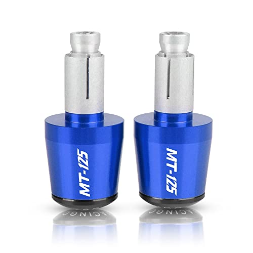 Für MT125 MT-125 MT 125 2014-2018 2015 2016 2017 XP530 Motorrad CNC Aluminium Griffe Lenker Griff Enden Stecker Abdeckkappe Ausgewogene Stecker Griffteile(Blau) von XZGFZHY