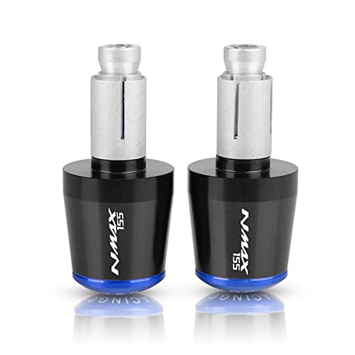 Für NMAX 155 NMAX155 N-MAX 155 2015 2016 2017 2018 2019 Motorrad CNC Aluminium Griffe Lenker Griff Enden Stecker Abdeckkappe Ausgewogene Stecker Griffteile(Blau) von XZGFZHY