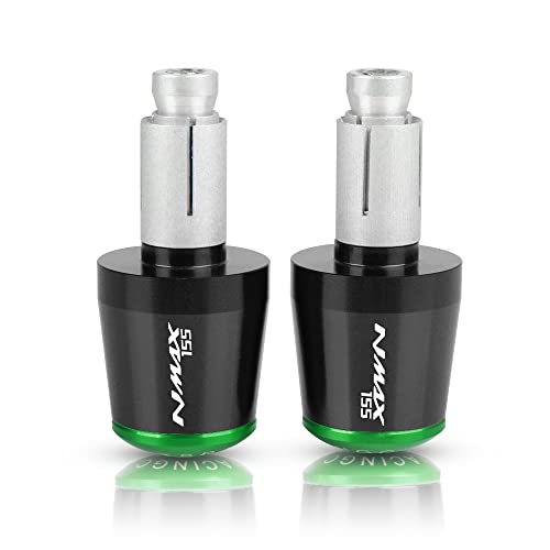 Für NMAX 155 NMAX155 N-MAX 155 2015 2016 2017 2018 2019 Motorrad CNC Aluminium Griffe Lenker Griff Enden Stecker Abdeckkappe Ausgewogene Stecker Griffteile(Grün) von XZGFZHY