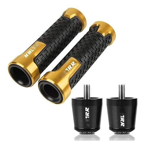 Für Ninja ZX-7 RR ZX7RR ZX 7RR 1989-2003 1990 1991 1992 1993 Motorrad Lenker Handgriffe Rutschfeste Lenkerkappe Endstopfen CNC Aluminium Zubehör Griffteile(Gold) von XZGFZHY