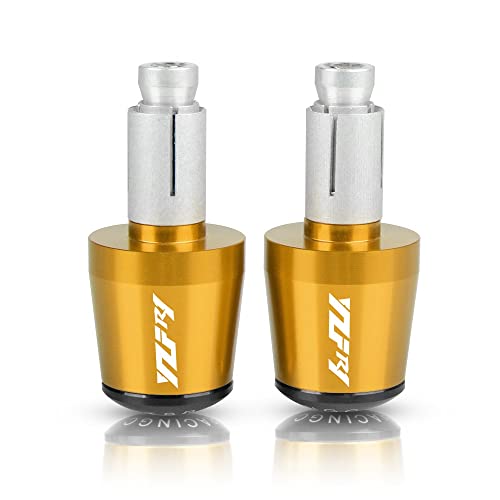 Für R1 YZFR1 YZF-R1 1998-2017 2015 2016 1999 Motorrad CNC Aluminium Griffe Lenker Griff Enden Stecker Abdeckkappe Ausgewogene Stecker Griffteile(Gold) von XZGFZHY