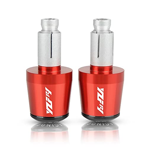 Für R1 YZFR1 YZF-R1 1998-2017 2015 2016 1999 Motorrad CNC Aluminium Griffe Lenker Griff Enden Stecker Abdeckkappe Ausgewogene Stecker Griffteile(Rot) von XZGFZHY