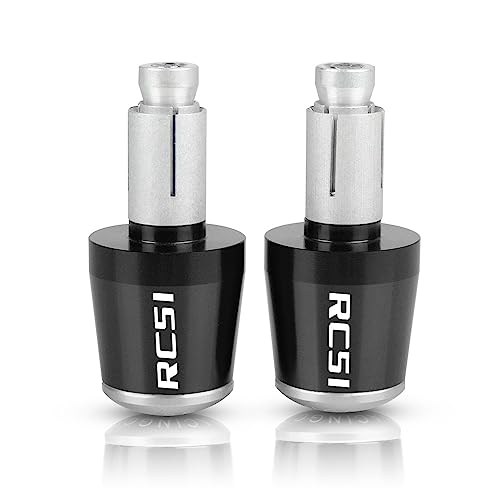 Für RC51 RC 51 RC-51 2000-2006 2001 2002 2003 2004 05 Motorrad CNC Aluminium Griffe Lenker Griff Enden Stecker Abdeckkappe Ausgewogene Stecker Griffteile(Silber) von XZGFZHY