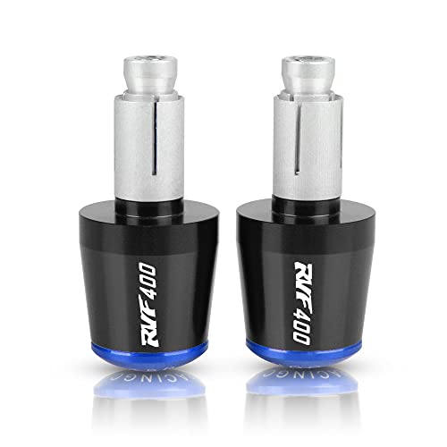 Für RVF400 RVF 1993 1994 1995 1996 1997 1998 Motorrad CNC Aluminium Griffe Lenker Griff Enden Stecker Abdeckkappe Ausgewogene Stecker Griffteile(Blau) von XZGFZHY