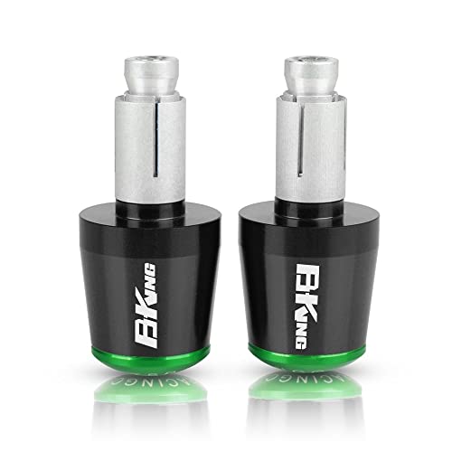 Für Suzuki B-King ABS BKING 2008 2009 2010 2011 2012 Motorradgriffe Lenkergriffenden Stecker Abdeckkappe Ausgewogene Stecker CNC Aluminium Griffteile(Grün) von XZGFZHY