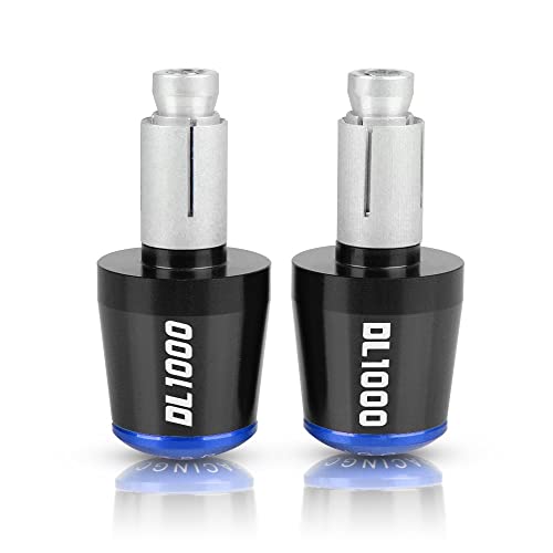 Für Suzuki DL1000/V-STROM DL 1000 2002-2016 2015 2014 Motorradgriffe Lenkergriffenden Stecker Abdeckkappe Ausgewogene Stecker CNC Aluminium Griffteile(Blau) von XZGFZHY