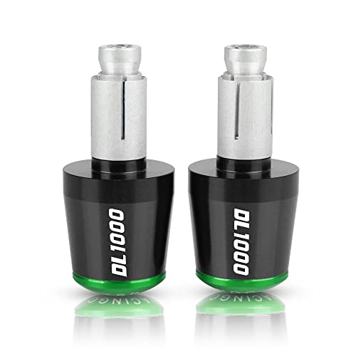 Für Suzuki DL1000 DL 1000 V-Strom 2013-2017 2014 2015 Motorrad CNC Aluminium Griffe Lenker Griff Enden Stecker Abdeckkappe Ausgewogene Stecker Griffteile(Grün) von XZGFZHY