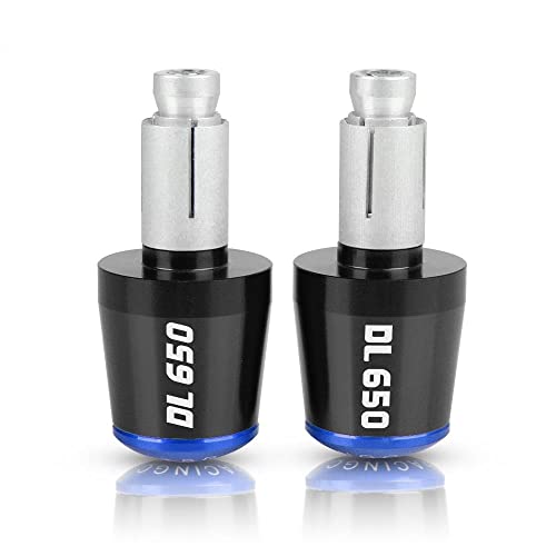 Für Suzuki DL650 V-STROM DL 650 2004-2010 2005 2006 2007 2008 2009 Motorrad CNC Aluminium Griffe Lenker Griff Enden Stecker Abdeckkappe Ausgewogene Stecker Griffteile(Blau) von XZGFZHY