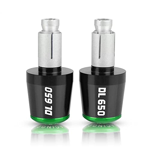 Für Suzuki DL650 V-STROM DL 650 2004-2010 2005 2006 2007 2008 2009 Motorrad CNC Aluminium Griffe Lenker Griff Enden Stecker Abdeckkappe Ausgewogene Stecker Griffteile(Grün) von XZGFZHY